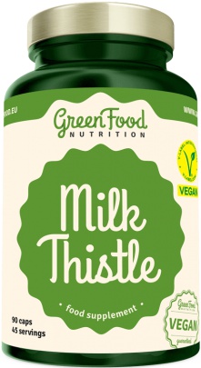 GreenFood Milk Thistle (Ostropestřec) 90 kapsúl