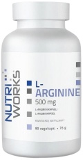 NutriWorks L-Arginine 500mg 90 kapsúl