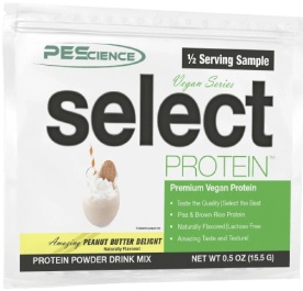 PEScience Vegan Select Protein vzorek 17 g - Chocolate Peanut butter PREŠLA DMT 3.2025