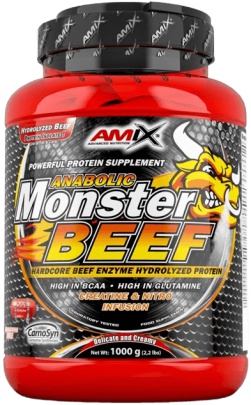 Amix Anabolic Monster Beef 90 Protein 1000 g + 3 x HydroBeef™ Peptide Protein vzorek ZADARMO