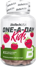 BioTechUSA One-a-Day Kids 90 tabliet - jahoda/malina