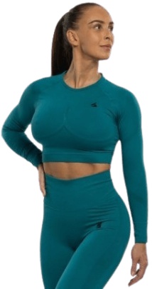 Booty BASIC ACTIVE JUNGLE GREEN crop-top