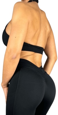 Booty MOTION Black Sports Bra