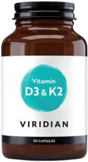 Viridian Vitamin D3 & K2 90 kapsúl