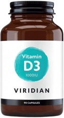 Viridian Vitamin D3 1000IU 90 kapsúl