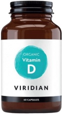 Viridian Vitamín D 60 kapsúl organic PREŠLA DMT 27.5.2024