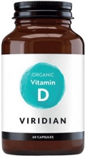 Viridian Vitamín D 60 kapsúl organic