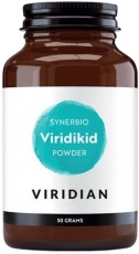 Viridian Viridikid Childrens Synerbio (Směs probiotik, prebiotik a vitamínu C pro děti) 50 g