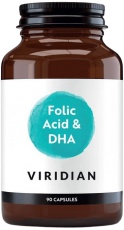 Viridian Folic Acid with DHA 90 kapsúl
