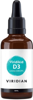 Viridian Viridikid Vitamin D Drops 400IU 30 ml