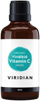 Viridian Viridikid Vitamín C v kvapkách pre deti Organic 50 ml