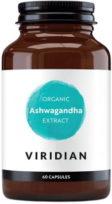 Viridian Organic Ashwagandha Extract (Indický ženšen) 60 kapsúl