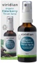 Viridian Elderberry Throat spray 50ml Organic (Sprej pri bolesti v krku a kašli)