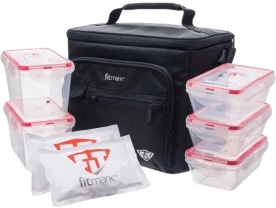 Fitmark termotaška na jídlo THE LOCKER - čierno/červená