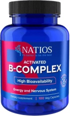 Natios Activated B-Complex Aktivní formy vitamínů B 100 veganských kapsúl