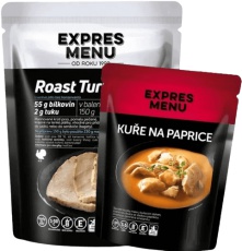 Expres menu Roast Turkey (morčacie) 150g + 1x vzorek kuře na paprice ZADARMO