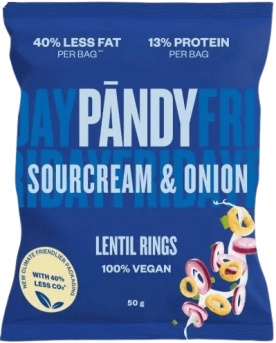 Pandy čočkové chipsy 50 g - syrové guličky