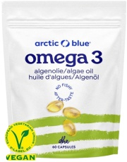 ARCTIC BLUE® Vegan Omega 3 Algae (250mg DHA) - 60 kapslí