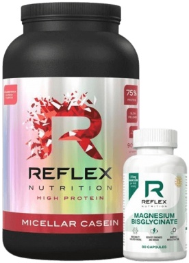 Reflex Micellar Casein 909 g + Magnesium Bisglycinate 90 kapslí ZADARMO