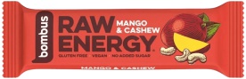 Bombus Raw Energy bar 50 g - arašidy/datle