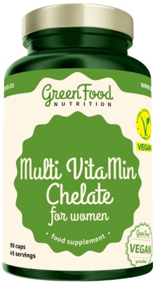 GreenFood Multi VitaMin Chelát pro ženy 90 kapsúl