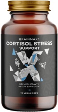 BrainMax Cortisol Stress Support komplex pro zvládání stresu 90 rostlinných kapsúl