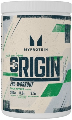 MyProtein Origin Pre-Workout 600 g - modrá malina