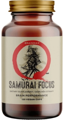 BrainMax Samurai Focus 120 rostlinných kapsúl