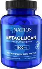 NATIOS Betaglucan Betaglukany s Camu Camu 500 mg 90 veganských kapsúl