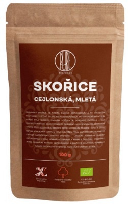 Brainmax Pure Škorica Cejlónska mletá 100 g VÝPREDAJ (POŠK.OBAL)