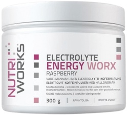 Nutriworks Electrolyte ENERGY Worx 300 g - malina