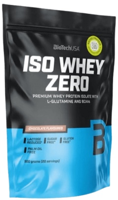 BioTechUSA Iso Whey Zero 500 g - lieskový orech