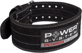 POWER SYSTEM Fitness opasek POWERLIFTING 3800 černý - L