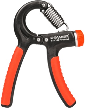 Power System Posilňovač zápästia POWER HAND GRIP - čierna / červená