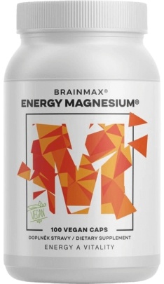 BrainMax Energy Magnesium® 1000 mg Hořčík Malát 200 mg 100 kapsúl