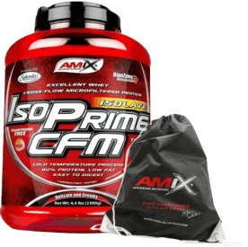 Amix IsoPrime CFM Whey Protein Isolate 2000 g - čoko-arašidový karamel + Fitness Bag ZADARMO