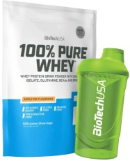 BioTechUSA 100% Pure Whey 1000 g + šejkr Wave 600 ml ZADARMO