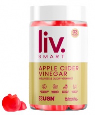 USN LivSMART Apple Cider (Jablkový ocot) Gummies 60 želé cukríkov PREŠLA DMT 4.8.2024