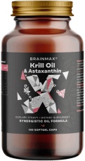 BrainMax Krill Oil s astaxantínom 500 mg 100 softgel kapsúl