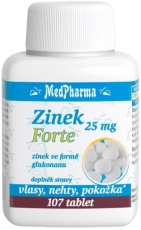 MedPharma Zinek forte 25 mg 107 tabliet