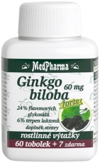 MedPharma Ginkgo biloba 60mg forte 67 tabliet