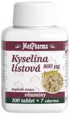 MedPharma Kyselina Listová 800 mcg 107 tabliet