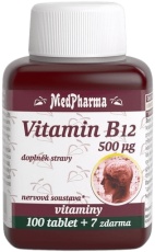 MedPharma Vitamín B12 500 µg 107 tabliet