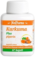 MedPharma Kurkuma Plus piperín 67 kapsúl