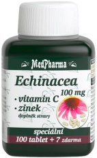 MedPharma Echinacea 100 mg + vitamin C + zinok 107 tabliet