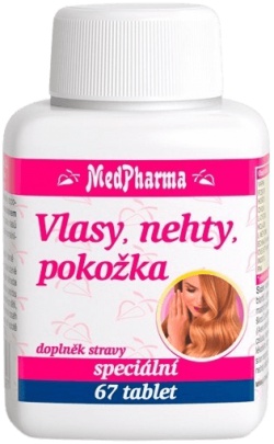 MedPharma Vlasy, kůže, pokožka 67 tabliet