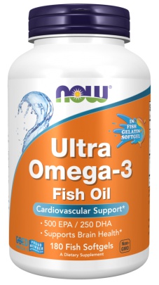 Now Foods Ultra Omega 3 500 EPA/250 DHA 180 kapsúl