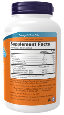 Now Foods Ultra Omega 3 500 EPA/250 DHA 180 kapsúl