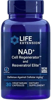 Life Extension Optimized NAD+ Cell Regenerator™ and Trans-Resveratrol™ 30 kapsúl