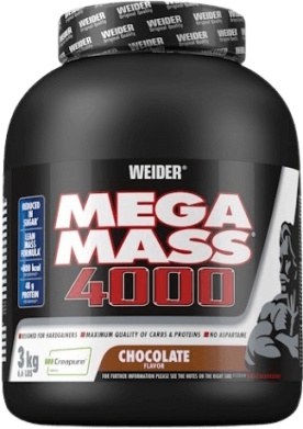 Weider Giant Mega Mass 4000 3 kg - čokoláda